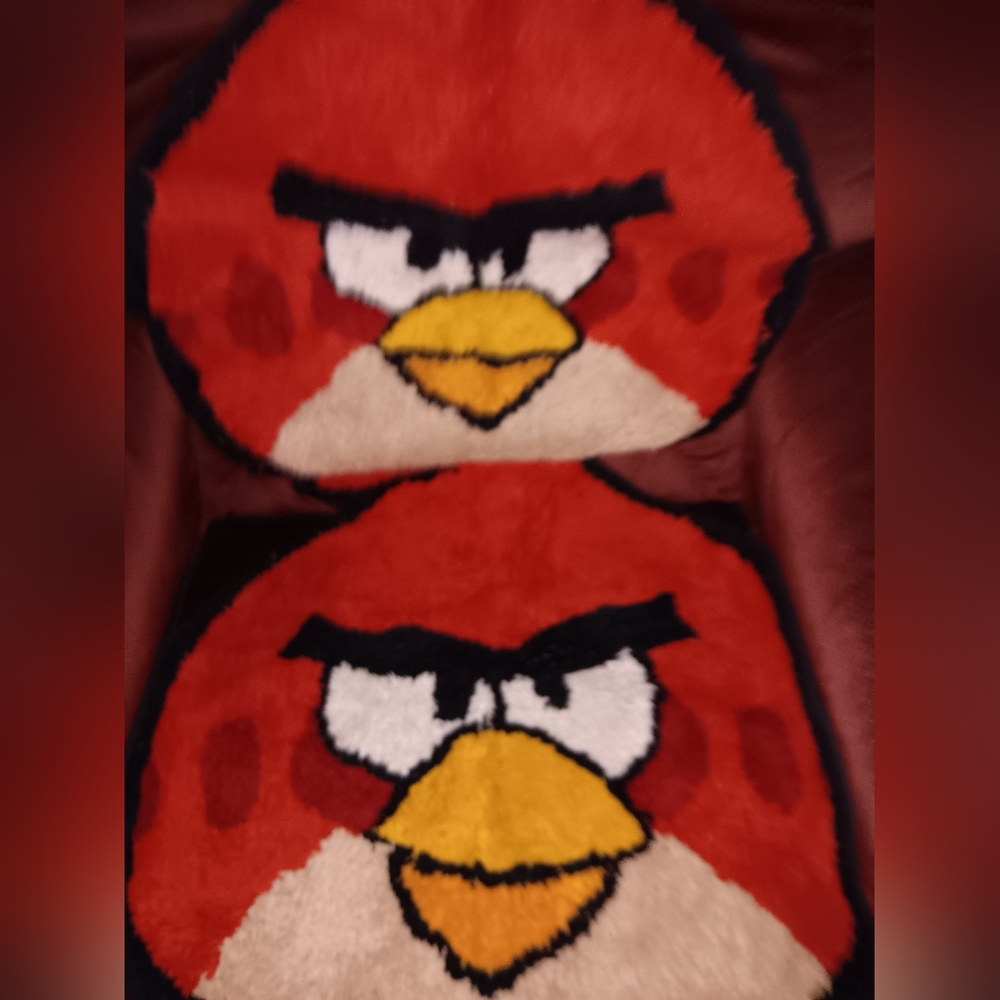 Lot of (2) Small Angry Bird Rugs